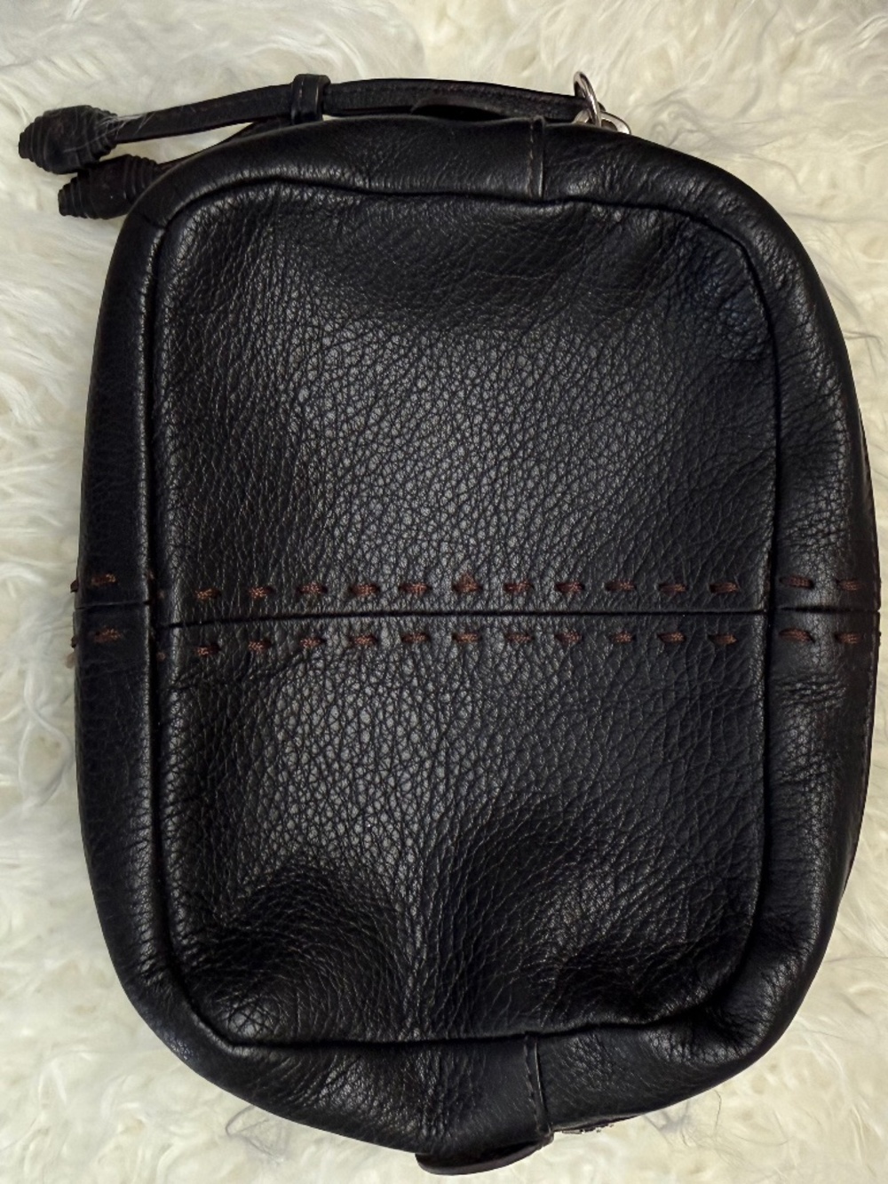 Cole Haan Small Black Leather Pouch